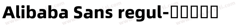 Alibaba Sans regul字体转换